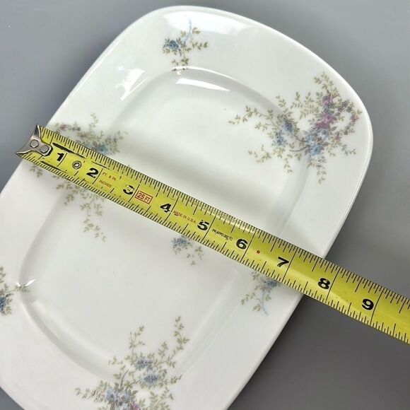 Antique Small Rectangular Platter by William Guerin Limoges Rare Pattern GUE303 - Picture 9 of 11